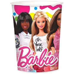 Amscan Barbie Sparkle Favour Cup Birthday Party Tableware Favours And Giveaway 1 Piece Multi Color 16 Oz..
