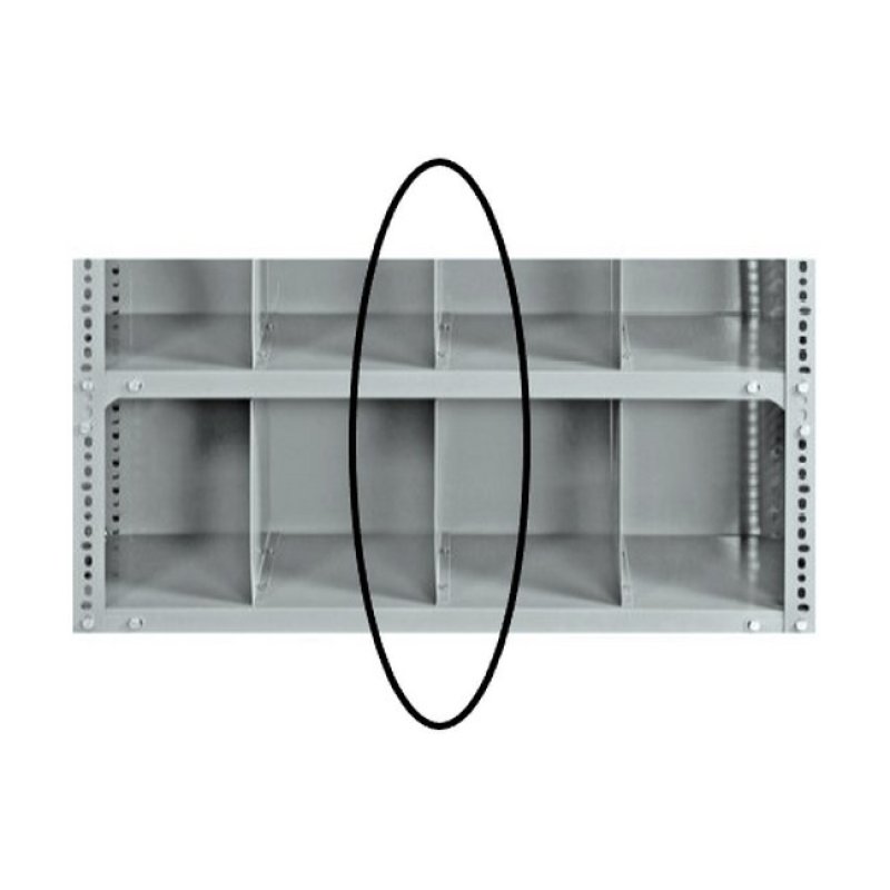 Bolted Shelving Steel Shelf Divider Uni-angle Galvanised 34.0 X 45.7 Cm