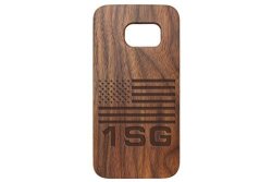 For Samsung Galaxy S7 Black Walnut Wood Phone Case Ndz Us Flag First Sergeant