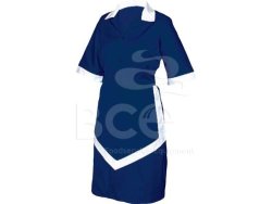 Ladies Housekeeping 3PC - Navy And White Xx-large