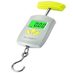 Grawor Digital Hanging Luggage Scale And Handheld Fishing Weighing Scale With Tare Hold Function LED Display & Backlight - Free Luggage Strap With Portable
