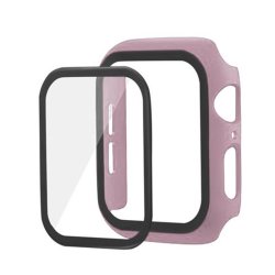 Apple Watch Bumper Case With Tempered Glass Screen Protector Baby Pink 42MM