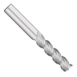 Kodiak Cutting Tools KCT150027 Usa Made Solid Carbide End Mill For Aluminum High Performance 45 Degree Helix 3 Flute Long Series 1-1 4" Length Of