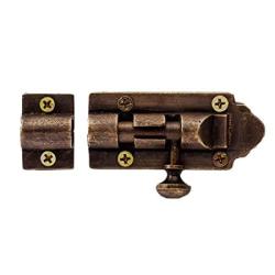 Heavy Duty Surface Slide Door Bolt Lock 102mm MUMA 72mm 5 3 Size : 4 inch/102mm 4 Polished Brass Designed To Work On Fire Rated French Doors 128mm 
