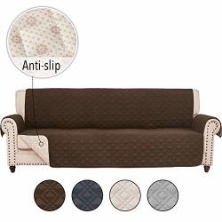 Rhf Anti-slip Cover For Extra-wide Couch Sofa Cover Oversize Sofa Slipcover Extra-wide Couch Cover For Dogs Couch Slipcover Double Diamond Machine Washable Sofa-extra Wide:chocolate
