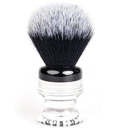 Fendrihan Black And White Synthetic Shaving Brush With Resin Handle For Personal And Professional Shaving