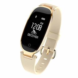 Xumingznsb Smart Watch 2019 Fashion Smart Watch Women IP67 Waterproof Heart Rate Monitor Fitness Tracking Relogio Smartwatch Ios Android Send Lady's Best Gift Color : A