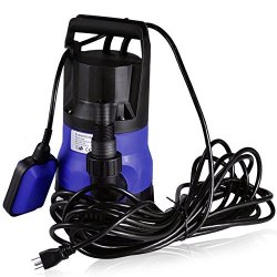 Submersible Water Pump Sump With Float Switch Portable Clean dirty 0.5HP Blue