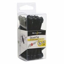 Nite-ize Gear Tie Propack 3 In 24 Pack Black