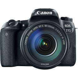 Canon EOS 77D with 18-135mm Lens in Black