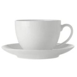 Maxwell & Williams White Basics Cup & Saucer 280ML Set Of 4
