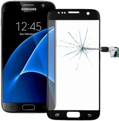 Tuff-Luv Tempered Glass Screen Protection For Samsung S7 - Black