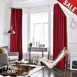 Ckny Home Fashion Jinchan Half Blackout Velvet Curtains Red For Bedroom Thermal Insulated Rod Pocket Window Curtain For Living R R2490 00 Home And