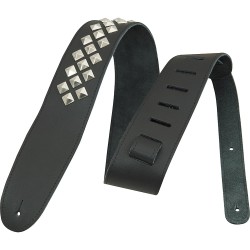 D"addario Planet Waves Leather Guitar Strap With Diamond Studs