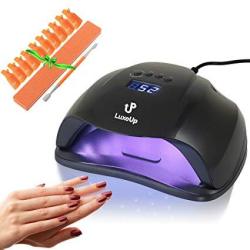 Luxeup Uv Nail Lamp Dryer 54W Upgraded Design LED Curing Light Nail Art Lamp Professional Dry Nail Lamp Set For Acrylic & Gel Polish Black