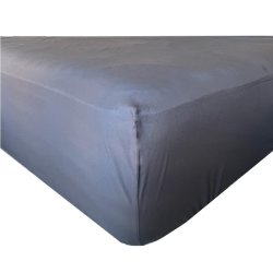 Fitted Sheet 35cm Double in Charcoal