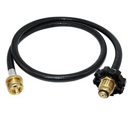 Dozyant 4 Feet Propane Adapter 1 Lb To 20 Lb Hose Assembly With Pol Old Style Connector For Most Lp Tank Connects 1 Lb