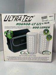 Ultratec MS6908-LT Rechargeable LED Lamps & Lighting