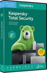 Kaspersky 2020 Total Security 3-USER Retail Packaging No Warranty On Software Features:• Our Best-performing Best-selling Security Suite• Multi-device Family Security – With Antivirus Anti-ransomware