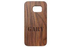 For Samsung Galaxy S7 Black Walnut Wood Phone Case Ndz Names Gary