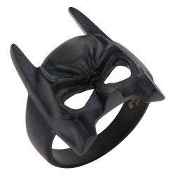 Dc Comics Batman Stainless Steel Black Batman Mask Ring 11