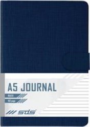 1533 A5 Linen Journal - Ruled 192 Page Navy