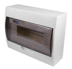 12-WAY Surface Din Db With Door And Tray White