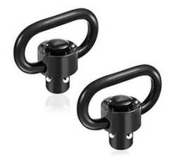 Sport Hunting Quick Detach Push Button Swivel Mount Adapters Buckle 2 Set