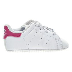 Adidas Originals Girls' Stan Smith Crib Sneaker White white pink Buzz S 3 M Us Infant