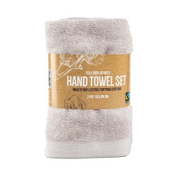 Hand Towels Set 2PC - Light Grey