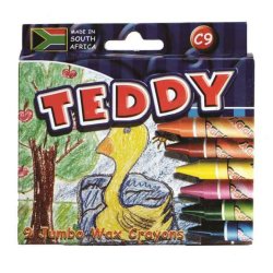 Teddy C9 Jumbo Size Wax Crayons Assorted Set 9
