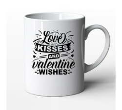 Valentines Day Love Birthday Present - Png Love Kisses And Valentine Wishes 01 White - 11OZ Coffee Mug