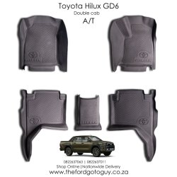 Toyota Hilux GD6 Heavy Duty Moulded Rubber Floor Mats For