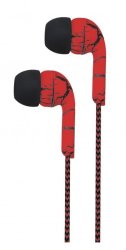 EB200 Red black Inear Stereo Earphones MIC