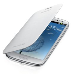 Samsung Galaxy S3 Flip Cover in White Marble