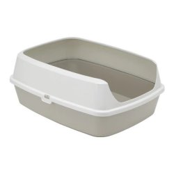 Maryloo Litter Tray With Rim - Warm Grey