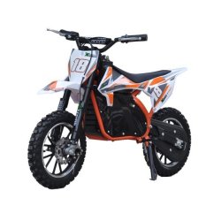 Mini-pulse 800W 36V Electric Off-road Dirt Bike - Orange 4-12 Years