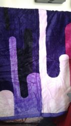 Luxurious Double Layer Blanket Purple