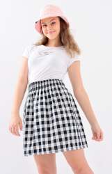 Big Girls Elastic Waist Skirt - Navy - Navy 13-14 Years