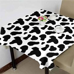 Dragon Vines Pattern Tablecloth Tablecloths Cow Hide Pattern With Black Spots Farm Life With Cattle Camouflage Animal Skin Wedding Party 62 X 62 Inch