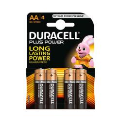 Duracell Plus Power AA 4 Pack Batteries