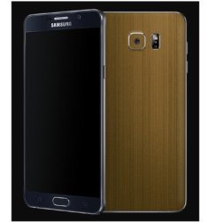 Samsung Galaxy Note 5 Premium 3M Carbon Fibre Back Skin Gold Dbrand