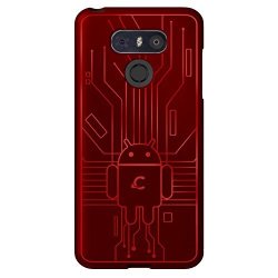 Cruzerlite LG G6 Case Bugdroid Circuit Tpu Case For LG G6 - Retail Packaging - Red