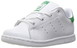 Adidas Originals Boys' Stan Smith I Sneaker White white green 5 Medium Us Toddler