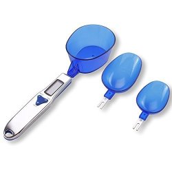Ishowstore Digital Spoon Scale Electronic Measuring Kitchen Spoon With 3 Detachable Weighing Spoons 300G 0.1G