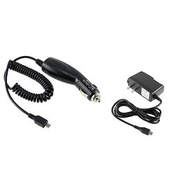 Blackberry Pearl 9100 Combo Rapid Car Charger + Home Wall Charger For Blackberry Pearl 9100