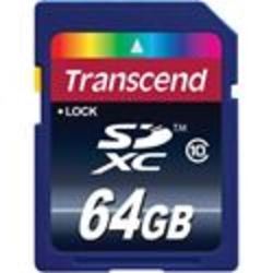 Transcend High Performance 64GB Secure Digital XC Class 10 Flash Memory