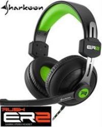 Sharkoon Rush ER2 Circumaural Stereo Headset With Microphone - Green Retail Box 1 Year Limited Warranty    Product Overviewthe Sharkoon Rush ER2 Circumaural Stereo