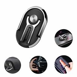 Multifunctional Mobile Phone Ring Holder Rotation Phone Finger Grip Kickstand Cell Phone Stand Bracket Air Vent Phone Mount For Car Pack 1