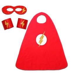 Children's Superhero Cape Set - Flash Boy - One Size